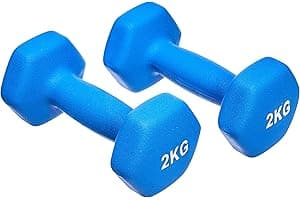 Amazon Basics Par de mancuernas de neopreno — mejor equipamiento fitness nº3 en Amazon España
