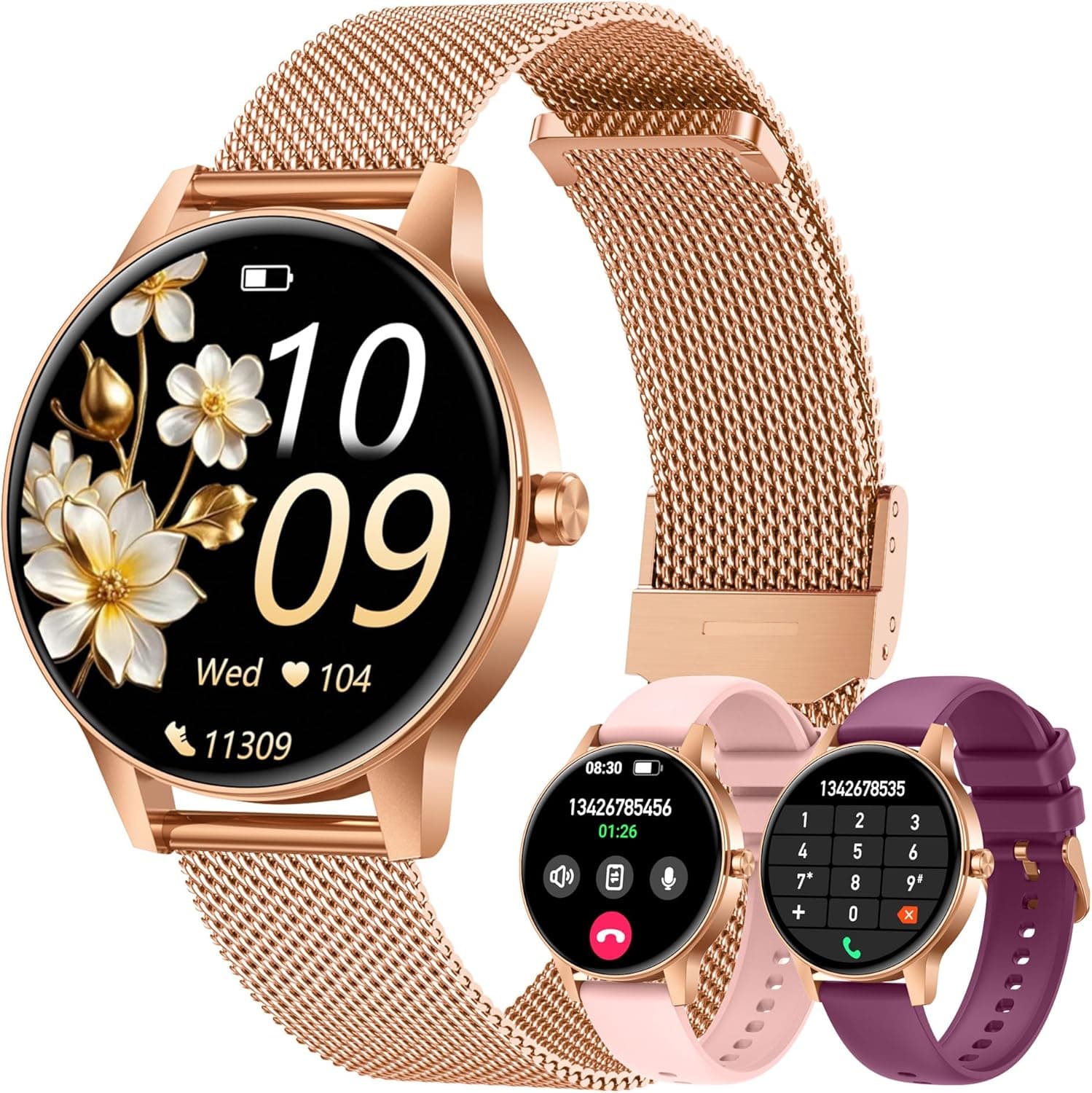 Smartwatch BT IP68 1.27" Mujer
