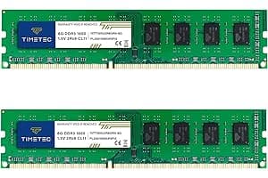 Timetec 16GB Kit(2x8GB) DDR3 1600 MHz (DDR3-1600 — memorias ram nº8 en Amazon España