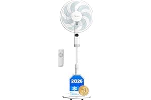 Midea Ventilador de Pie silencioso con Mando a D — climatización nº8 en Amazon España