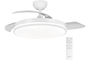 Ventilador de techo con luz con mando 3 aspas
