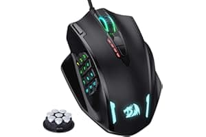 Redragon M908 Impact Ratón Gaming RGB LED MMO — ratones gaming nº10 en Amazon España